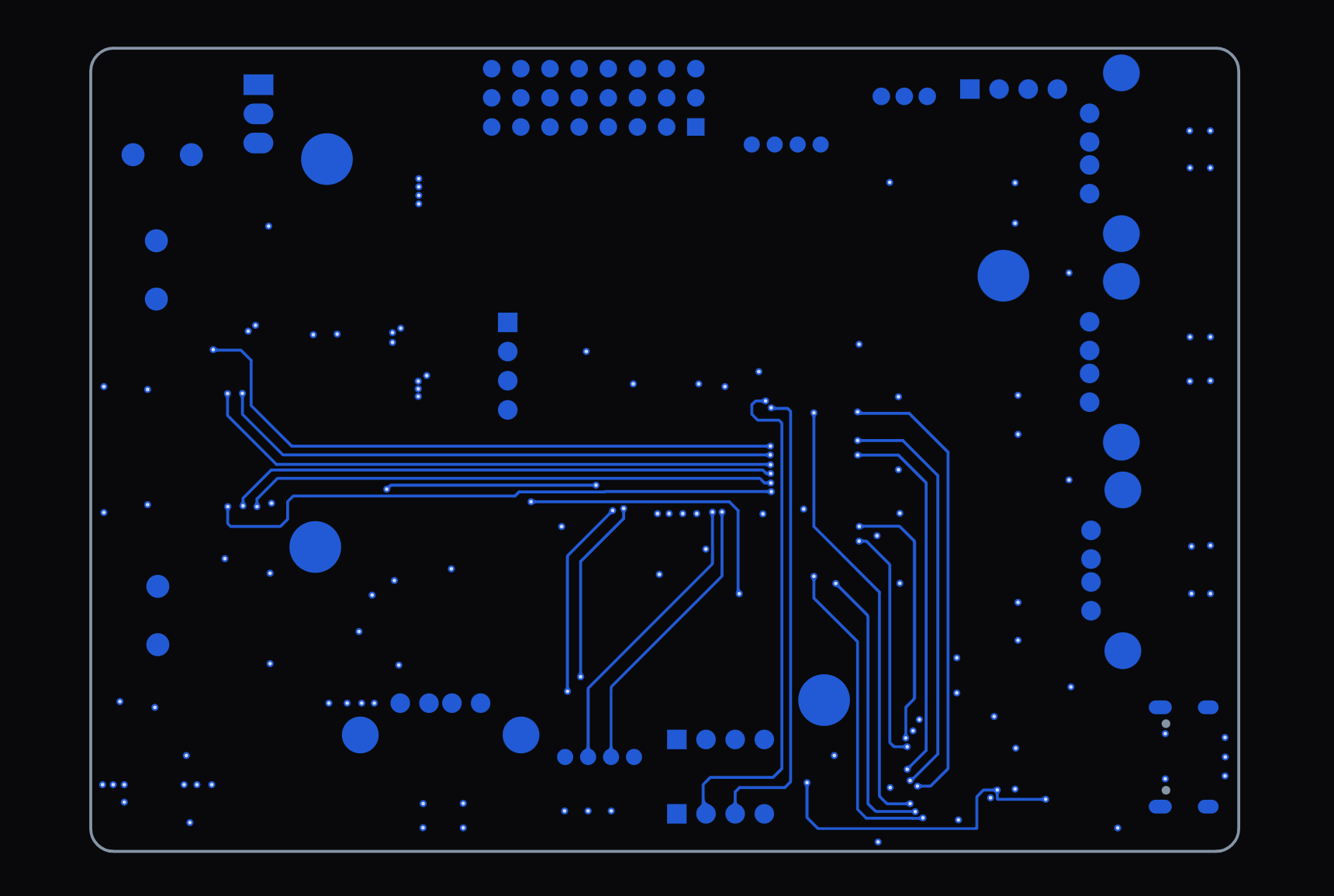 Layer 4: A few signal traces